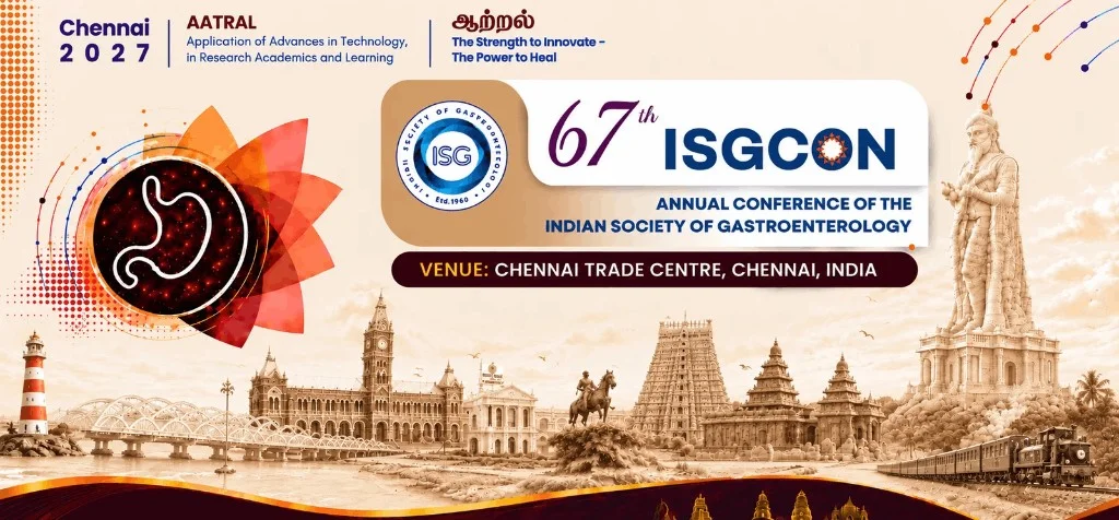 67th ISGCON 2027 – Annual Conference of the Indian Society of Gastroenterology, Chennai